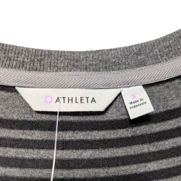 ATHLETA Topanga Striped V-Neck Casual Dress S - Picture 3 of 7